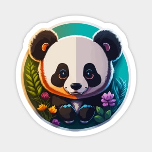Panda Portrait Magnet