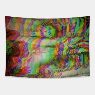 Child Mercury Antique Engraving Glitch Ver. Tapestry