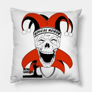 Official Weirdo "Jester Skull" Pillow