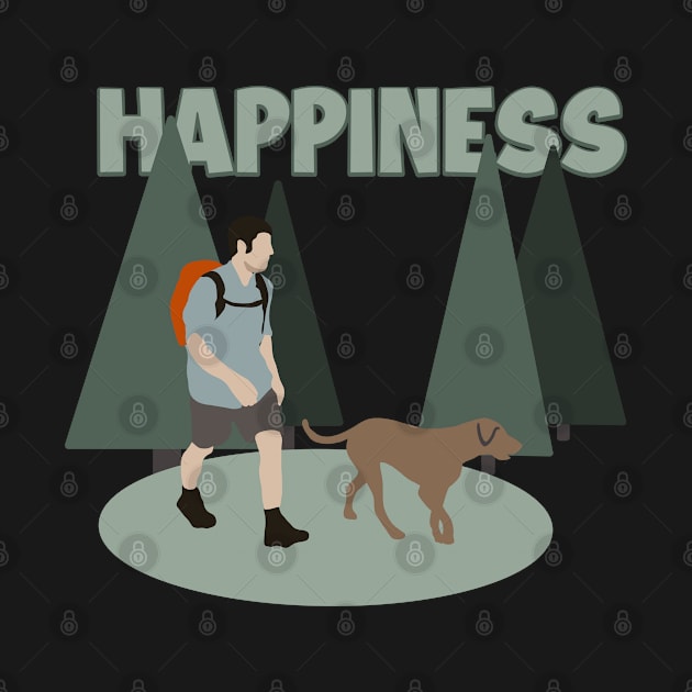 Happiness Wander Backpacking Outdoor Hiker Hiking by GraphicsLab