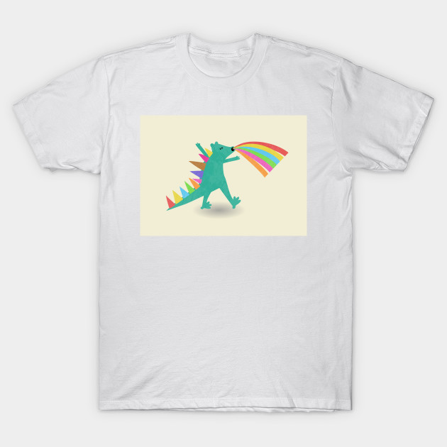 Discover Rainbow dinosaur - Dinosaur - T-Shirt