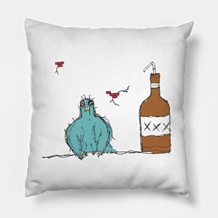 Drunk Pigeon Pillow