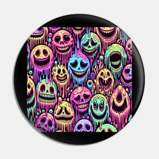 Smiley meltdown artwork Pin