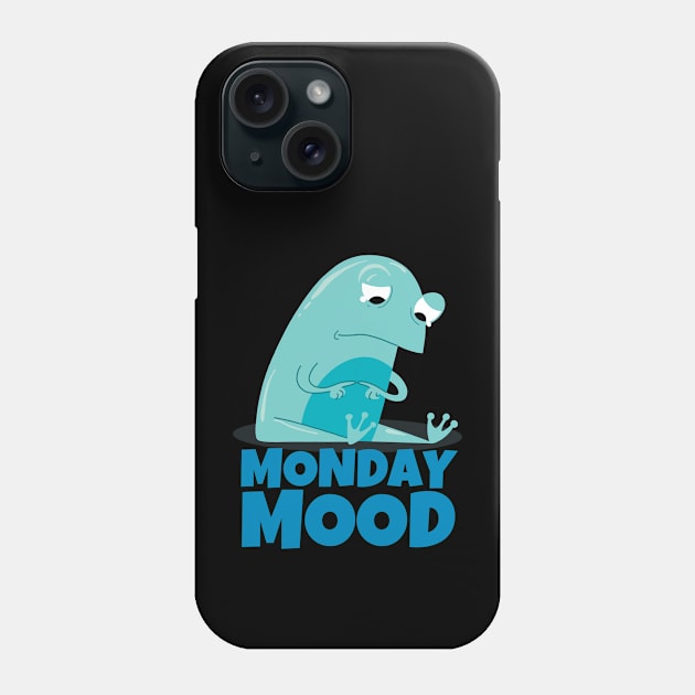 Monday Mood Sad Frog Phone Case by ricricswert