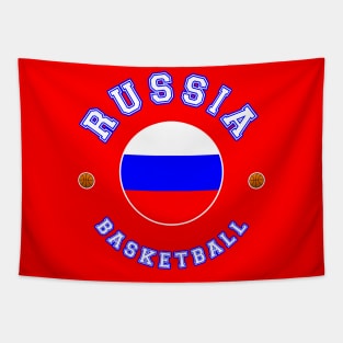 Russia Basketball Tapestry