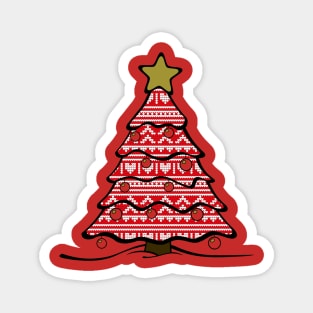 Cross Stitch Christmas Tree Magnet