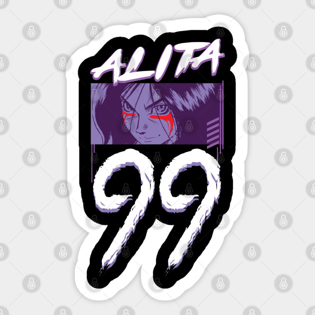 Alita Warrior 99 Alita Battle Angel Sticker TeePublic
