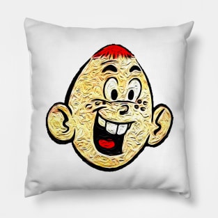 smiling red haired boy Pillow