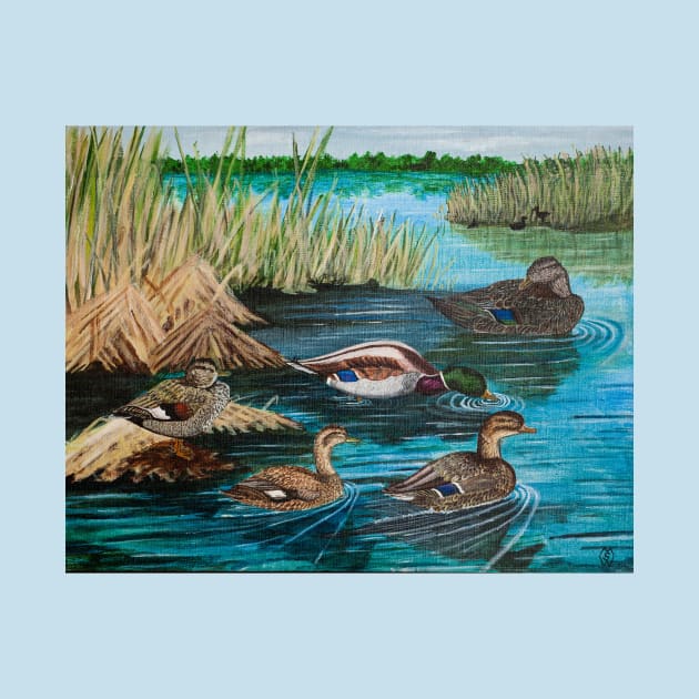 Lake Tranquility Ducks by Matt Starr Fine Art