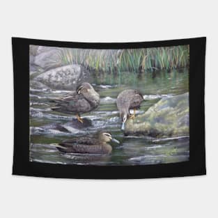 Warby Ducks Tapestry