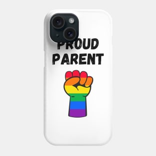 Proud Parent Rainbow Pride T Shirt Design Phone Case