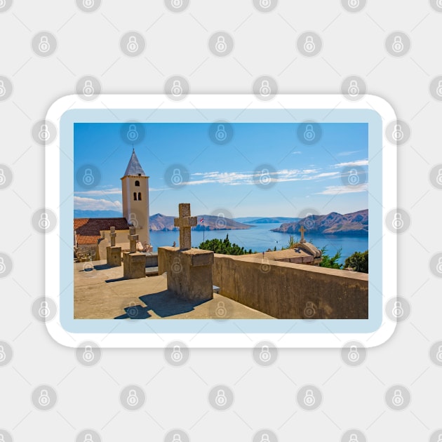 St John the Baptist Church in Baska, Croatia Magnet by jojobob