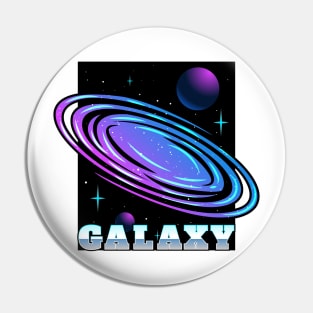 Gradient Galaxy Abstract Pin