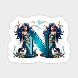 Mermaid Alphabet The Letter N Magnet