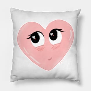 blushing heart Pillow