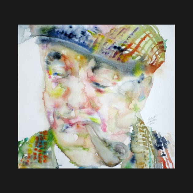 PABLO NERUDA - watercolor portrait.1 by lautir