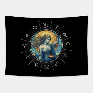 ZODIAC Libra - Astrological LIBRA - LIBRA - ZODIAC sign - Van Gogh style - 5 Tapestry