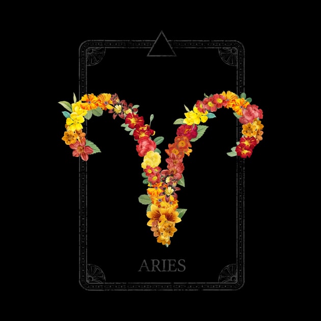 Floral Zodiac Sign: Aries by FabiWes