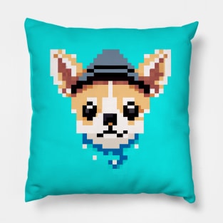 Pixel Art Chihuahua Dog Lover Puppy Retro Pillow