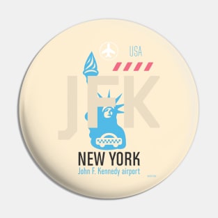 JFK airport classic Pin