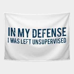 in my defense i was left unsupervised Tapestry