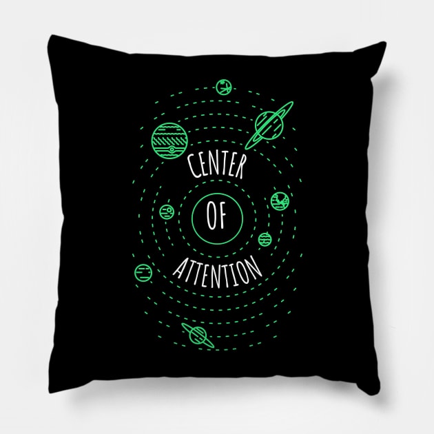 Center of Attention Pillow by Expanse Collective