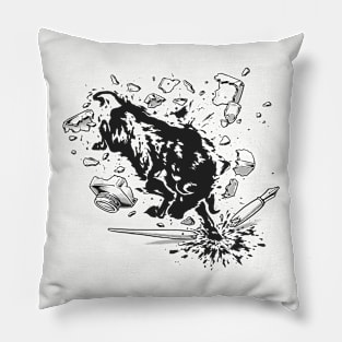 Bull Ink Pillow