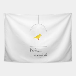 A Free Caged Bird Tapestry