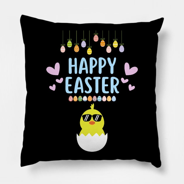 HAPPY EASTER Pillow by JK Mercha