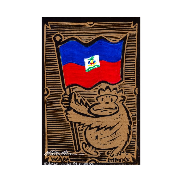 Haitian Flag Ape by WalterMoore