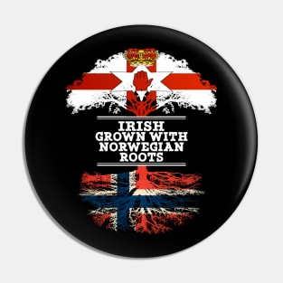 Northern Irish Grown With Norwegian Roots - Gift for Norwegian With Roots From Norway Pin