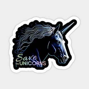 Saving to the unicorns Magnet