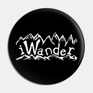 iWander mountain dweller hiker backpacker funny quote Pin