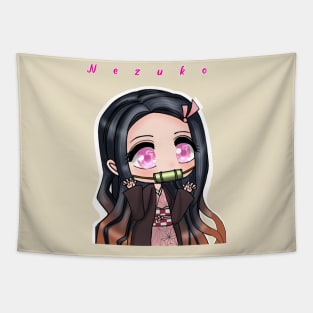 Nezuko kamado chibi cute Tapestry