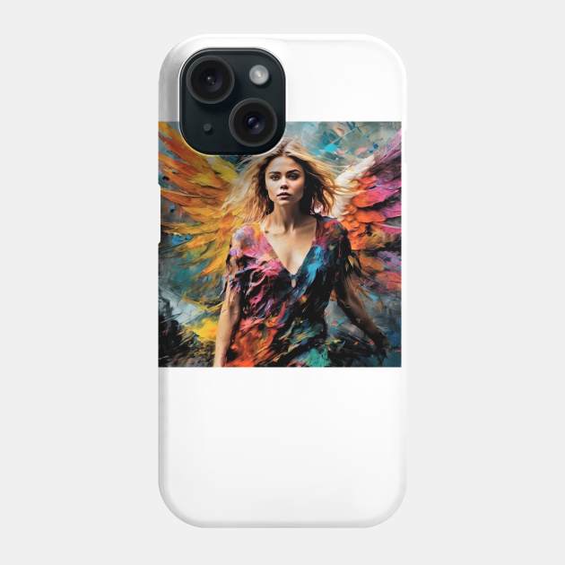 Chloë  Moretz in action as an angel Phone Case by bogfl