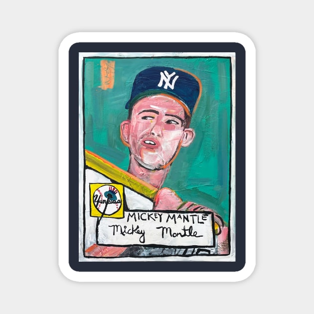 Mickey Mantle Magnet by ElSantosWorld