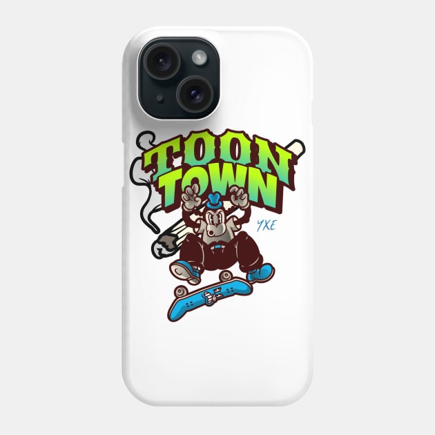 Luminous Skates of Toon Town YXE Phone Case by Stooned in Stoon