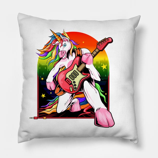 Unicorn Rocker Pillow by BDAZ