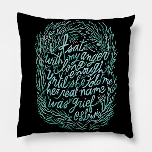 I sat with my anger C.S. Lewis literary quote Pillow