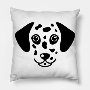 Dalmatian dog face Pillow