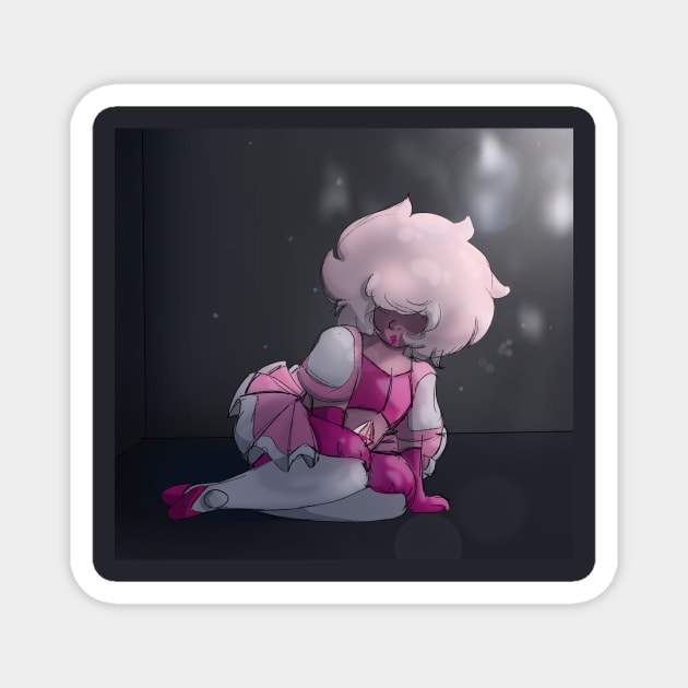 Pink Diamond Magnet by WallyDemons