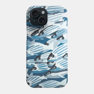 School fish DEEP BLUE SEA Phone Case