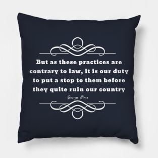 Words of the Regulators - George Sims V.4 Pillow