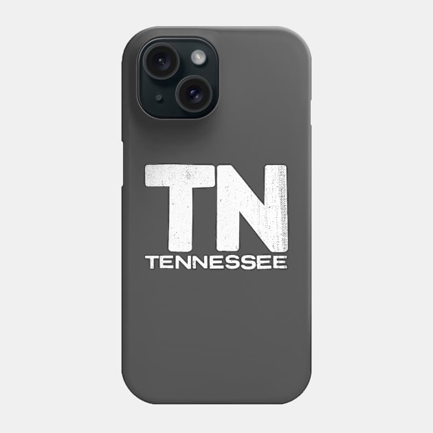 TN Tennessee Vintage State Typography Phone Case by Commykaze