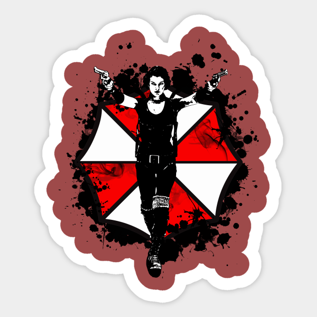 Umbrella Corporation Resident Evil 2 Sticker Teepublic Aquí le proporciona hq paraguas cuerpo, alice, umbrella corporation png, psd, iconos y vectores. teepublic