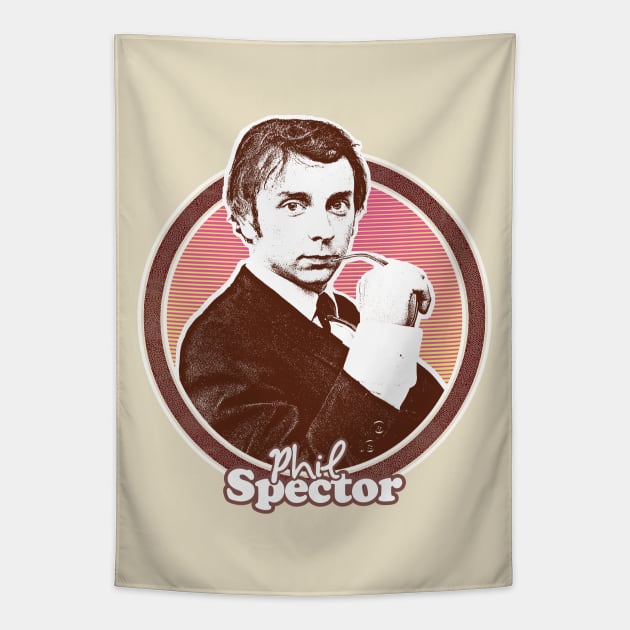 Phil Spector // Retro Fan Art Deisgn Tapestry by DankFutura