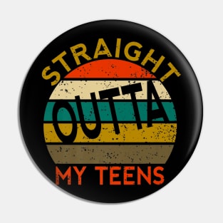 Straight Outta My Teens 20th Birthday Gift Pin