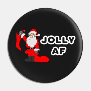 Funny Christmas Gifts Santa Joily AF Pin