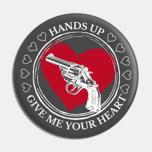 Valentine's Day: Hands up! Give me your heart! Pin