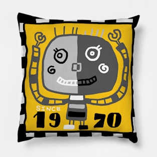 retro robot Pillow